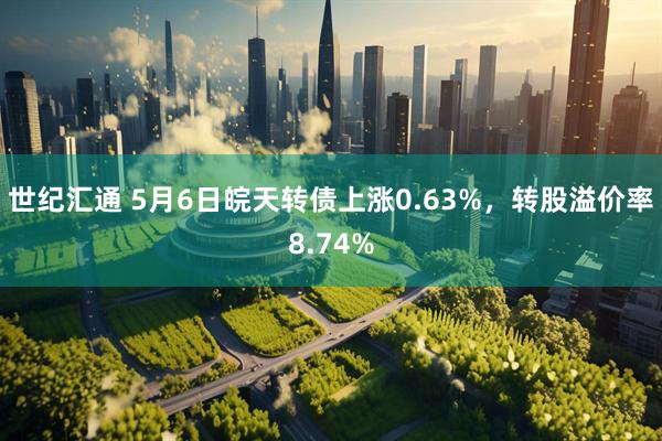 世纪汇通 5月6日皖天转债上涨0.63%，转股溢价率8.74%